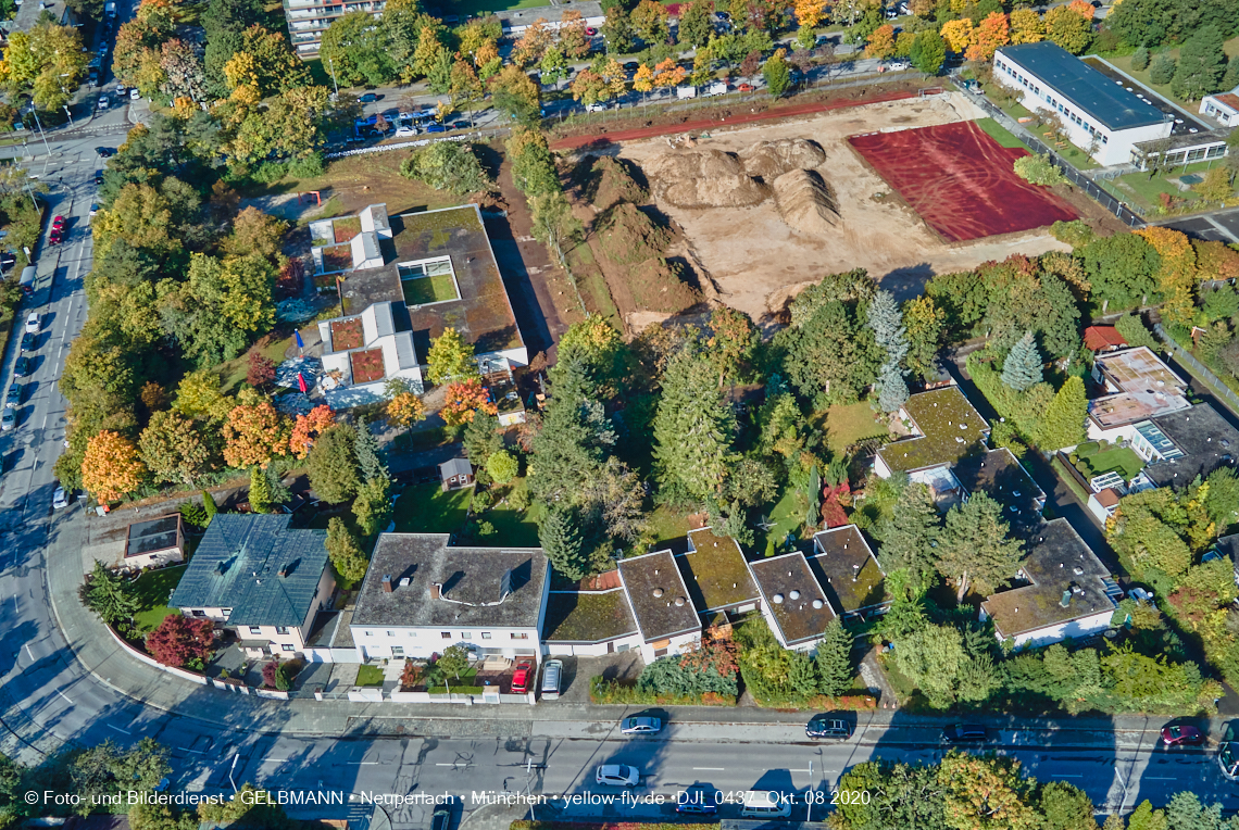 08.10.2020 - Baustelle zur Grundschule am Karl-Marx-Ring in Neuperlach